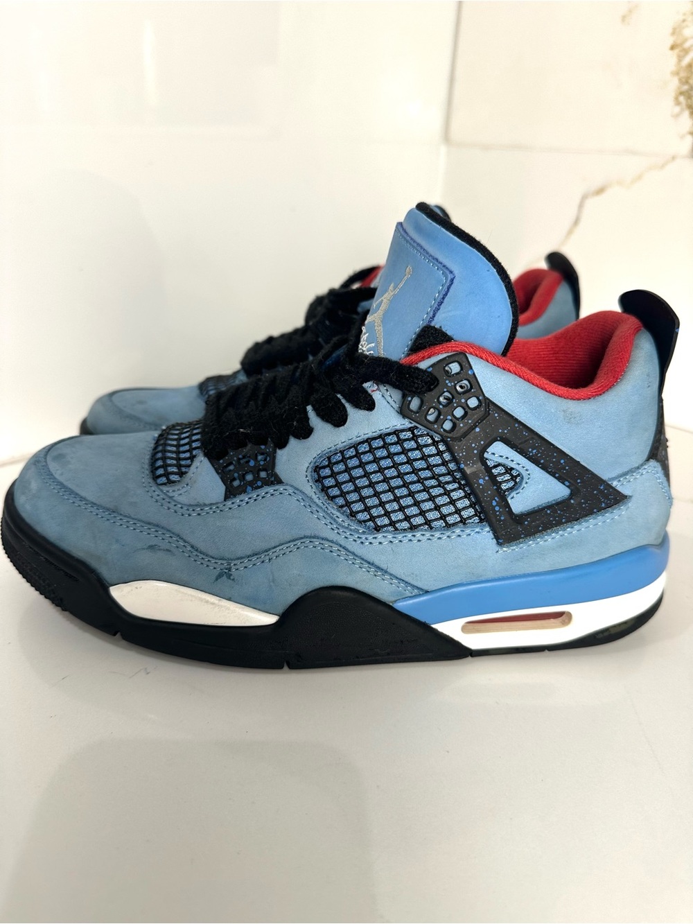 Travis Scott x Air Jordan 4 Cactus Jack University Blue Sneakers Size 8